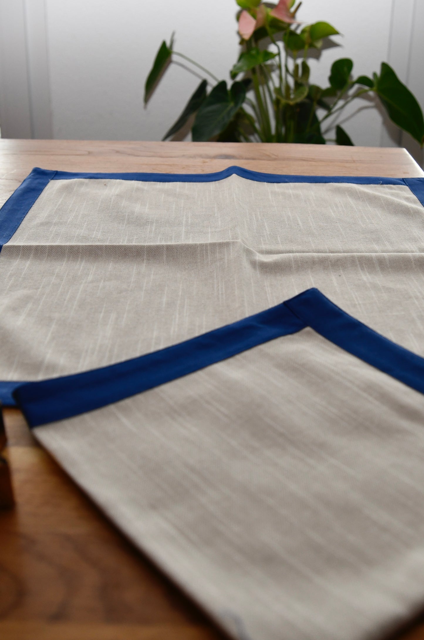 Tischsets mit blauer Border