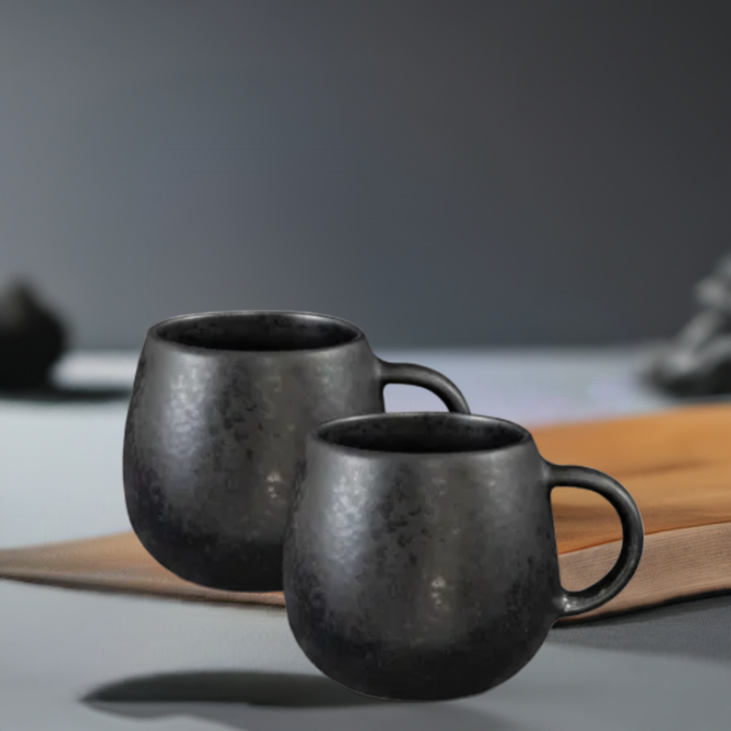 Kleine Tassen BLACK STONE (2er-Set) (Schwarz)
Grosse Tassen BLACK STONE (2er-Set) (Schwarz)
