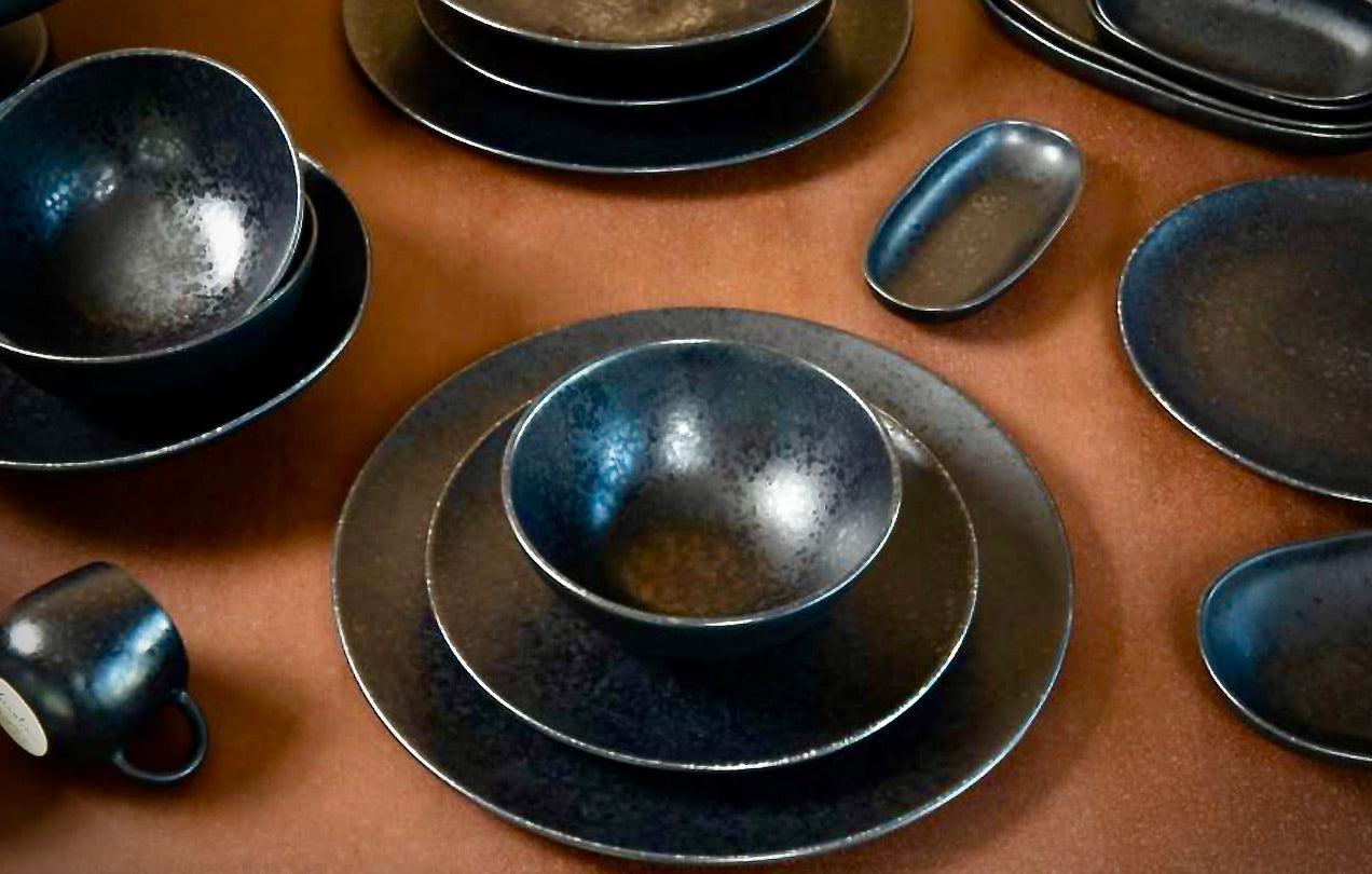 Dessert Teller BLACK STONE Set